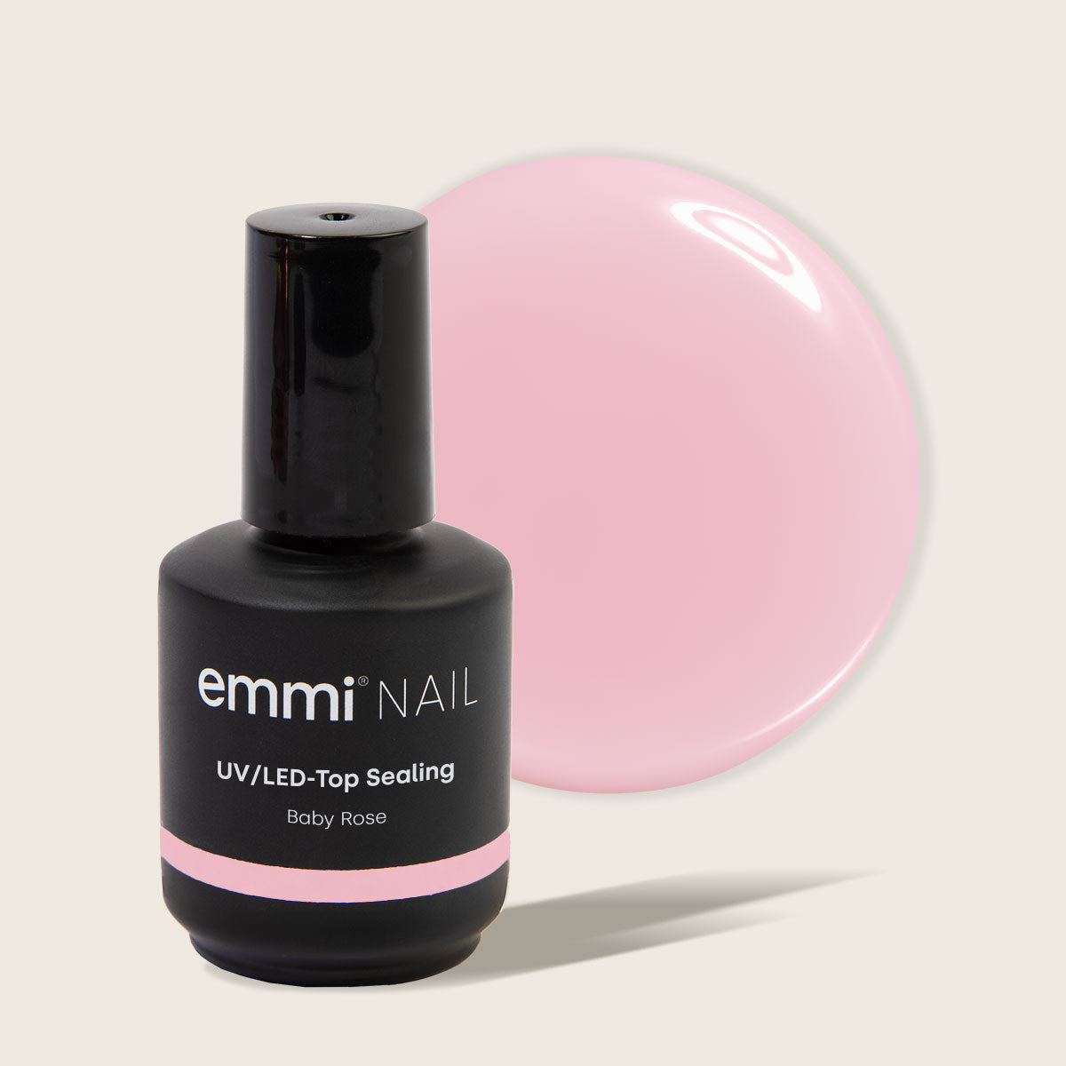 Emmi-Nail Scellant Non Collant Baby Rose 14 ml 