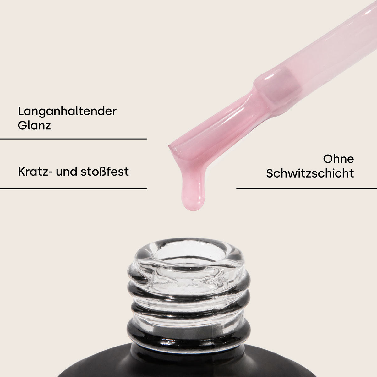 Emmi-Nail Scellant Non Collant Baby Rose 14 ml 
