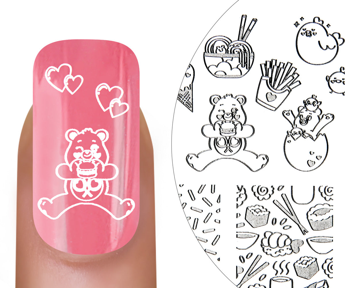MoYou-London Stamping Stencil Care Bears Magic 03 