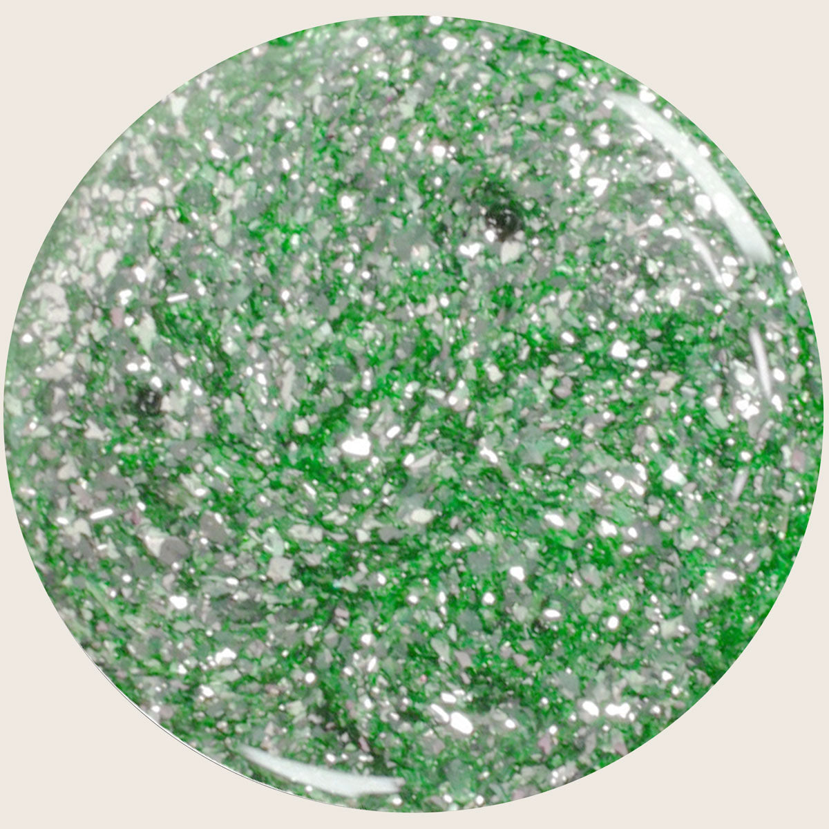 Gel pailleté Emmi-Nail Grinch Green Glitter -F437-