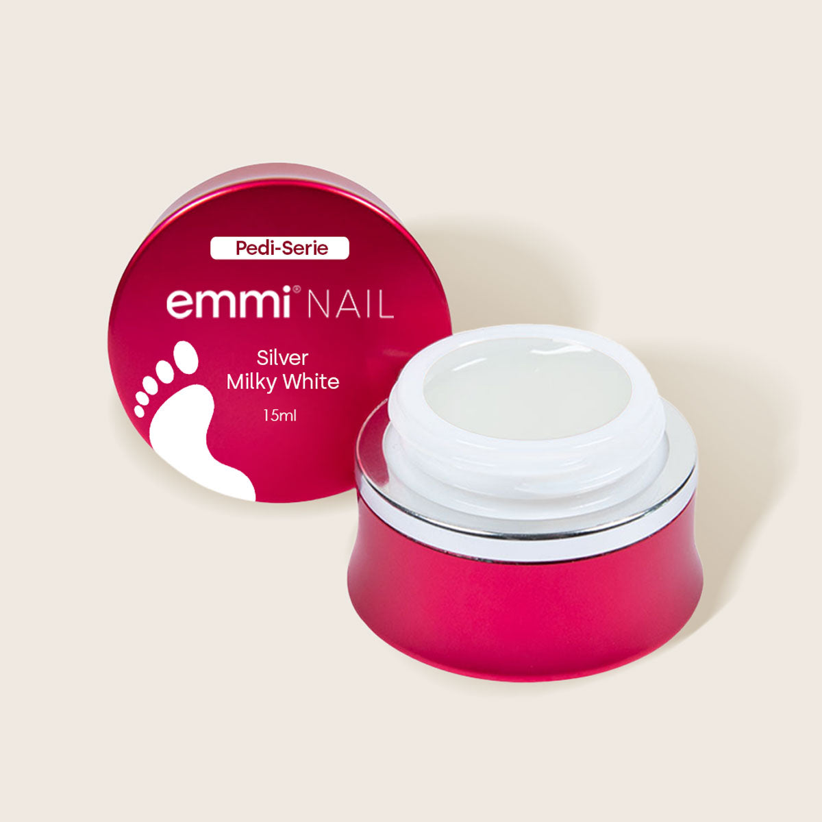 Emmi-Nail Pedi Silver Milky White 15ml