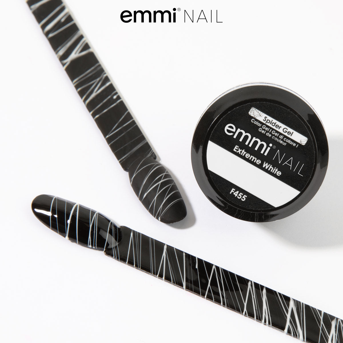 Gel Emmi-Nail Spider Extreme blanc 8g -F455-