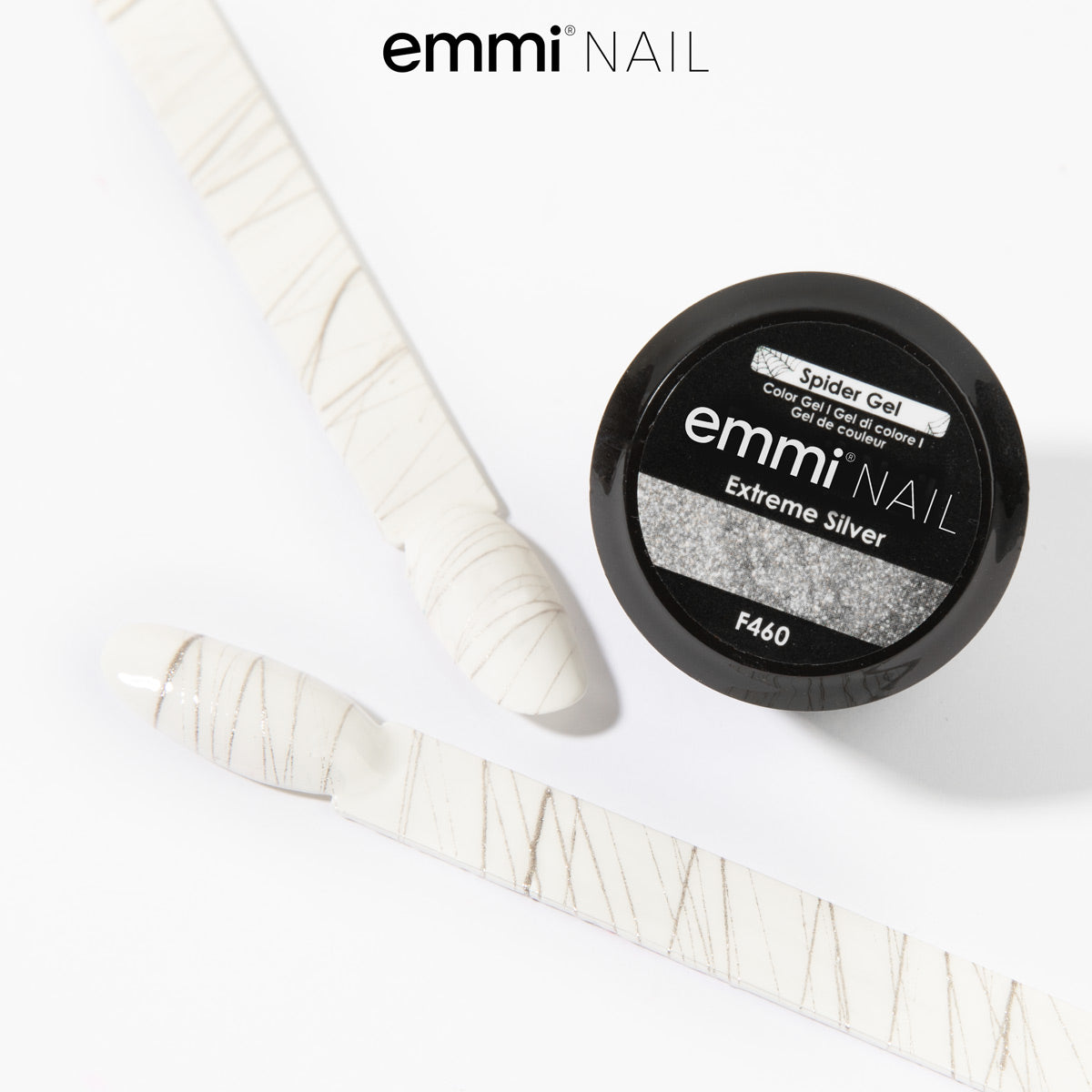 Gel Spider Emmi-Nail Extreme argent 8g -F460-