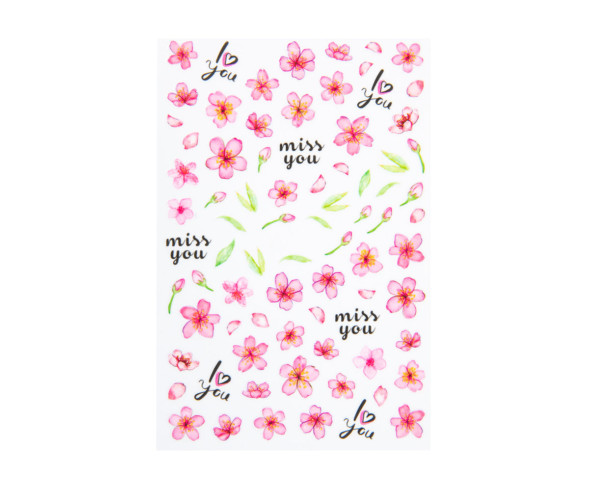 Emmi-Nail 3D Art Nail Sticker Romantic Flower