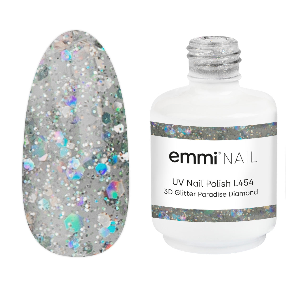 Shellac UV Polish 3D Glitter Paradise Diamond -L454-