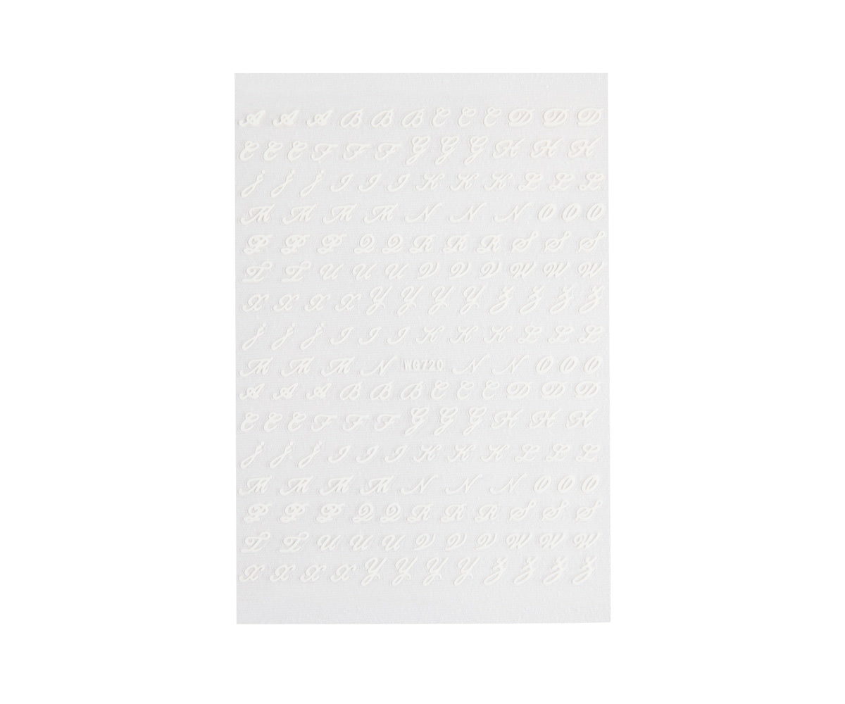 Emmi-Nail 3D Art Nail Sticker Buchstaben 1