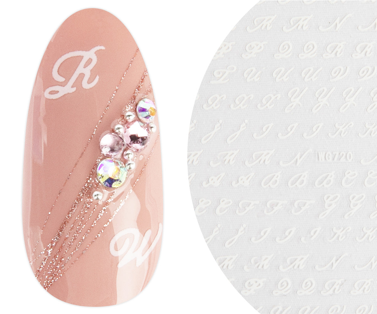 Emmi-Nail 3D Art Nail Sticker Buchstaben 1