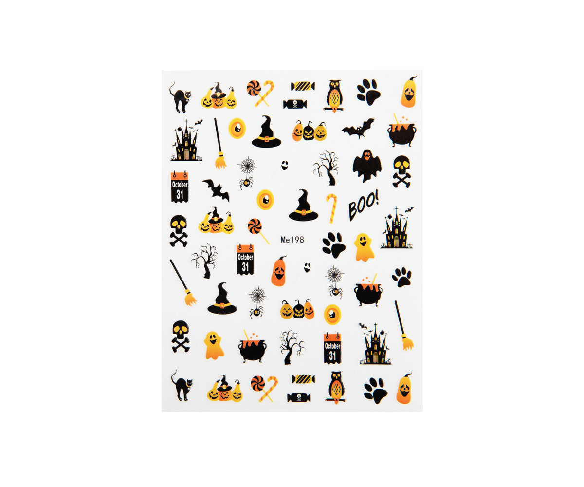 Autocollant pour ongles Emmi-Nail 3D Art Citrouille d'Halloween