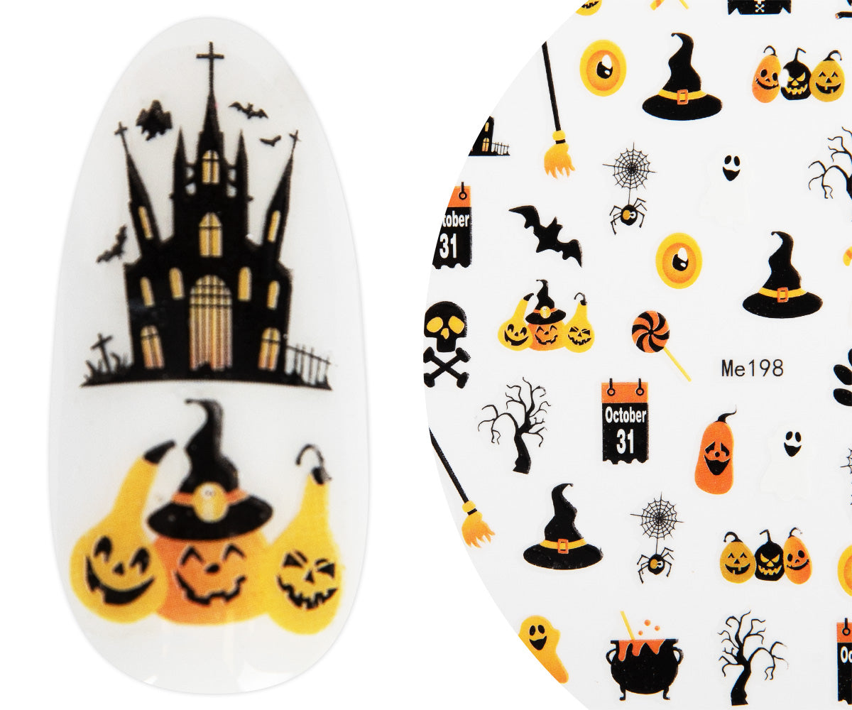 Autocollant pour ongles Emmi-Nail 3D Art Citrouille d'Halloween