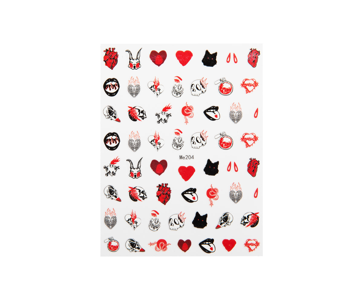 Autocollant pour ongles 3D Art Emmi-Nail Diable d'Halloween