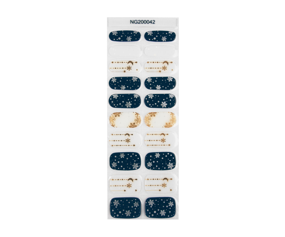 Feuilles à ongles en gel Emmi-Nail Flocons de neige 20 pièces. 