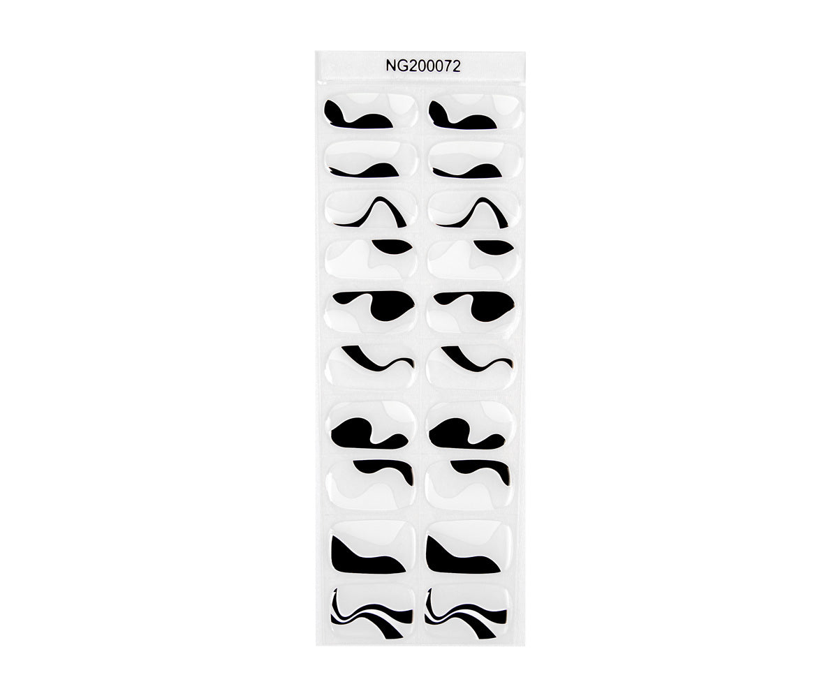 Emmi-Nail Gel Nail Foils Black Waves 20pcs. 