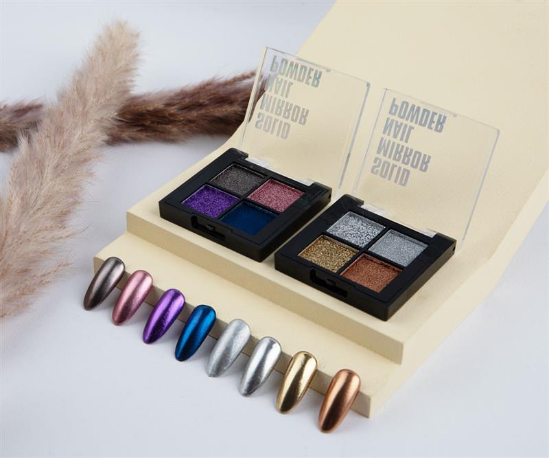 Poudre chromée miroir Emmi-Nail Classy 4 pièces 