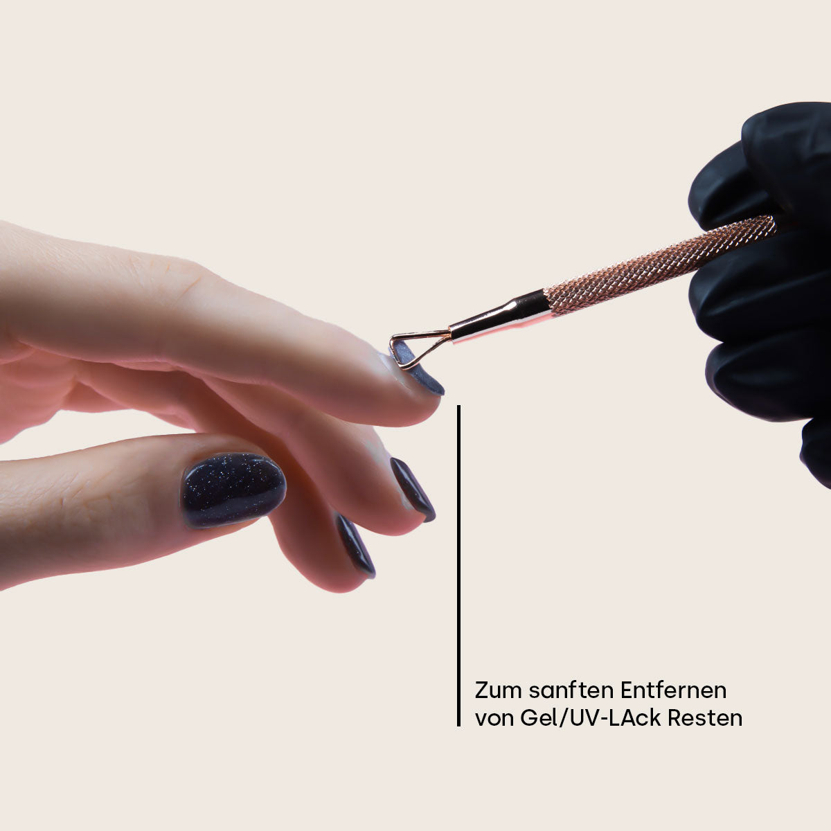 Gel nail remover tool rose gold 
