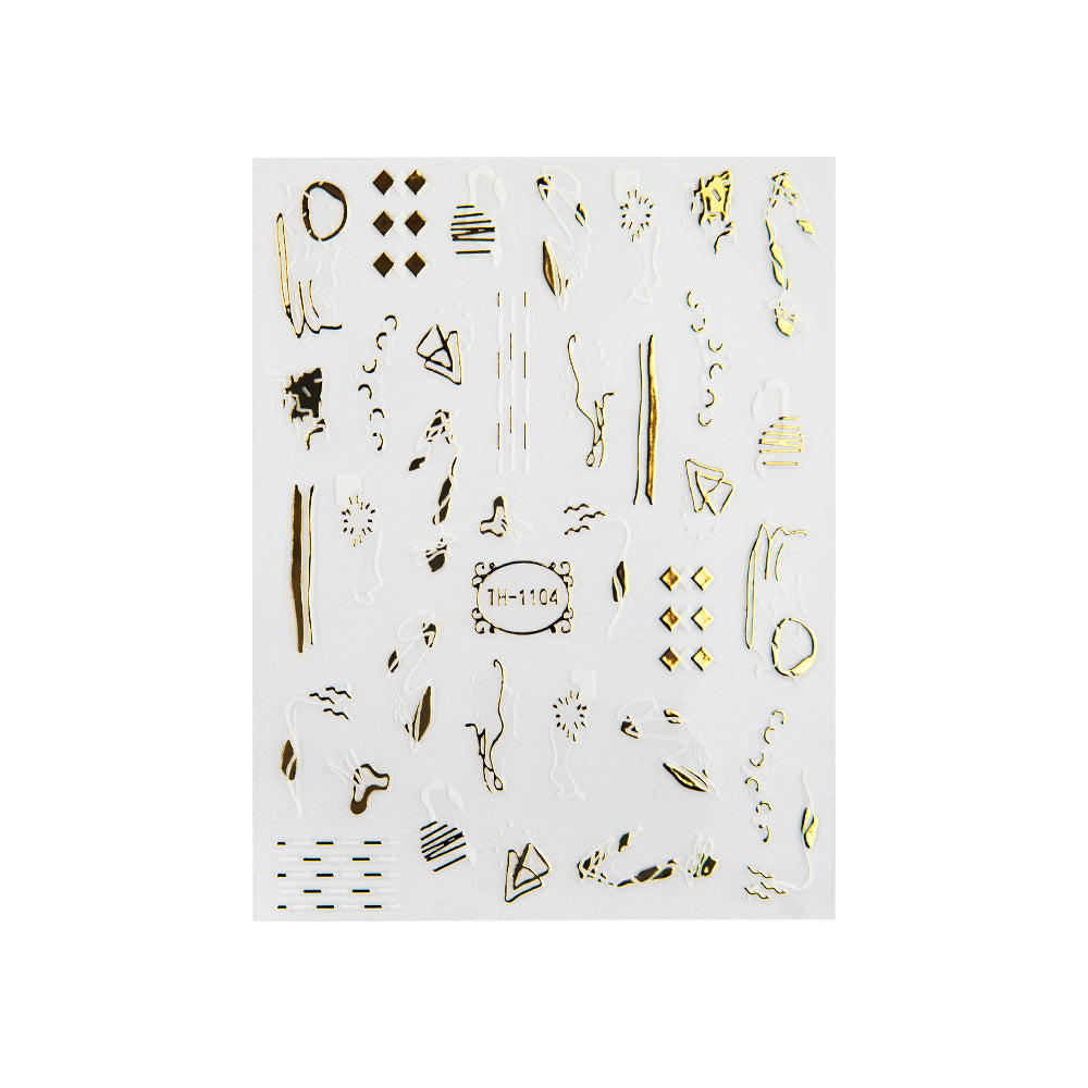 Emmi-Nail 3D Art Nail Sticker Gold Shimmer