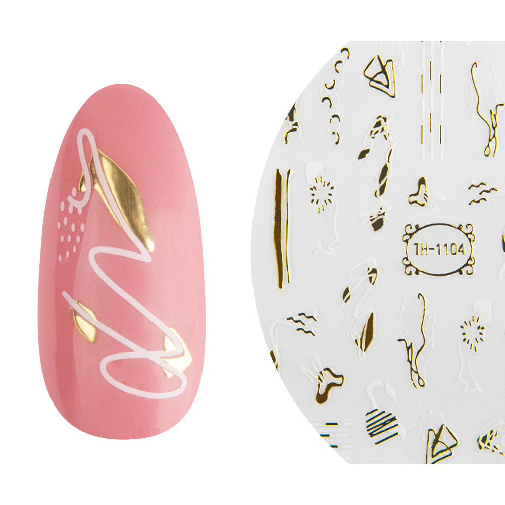 Emmi-Nail 3D Art Nail Sticker Gold Shimmer