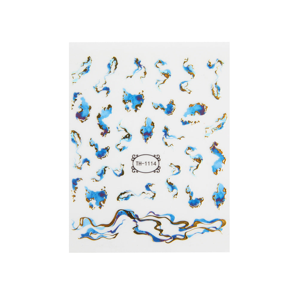 Emmi-Nail 3D Art Nail Sticker Blue Sea Waves