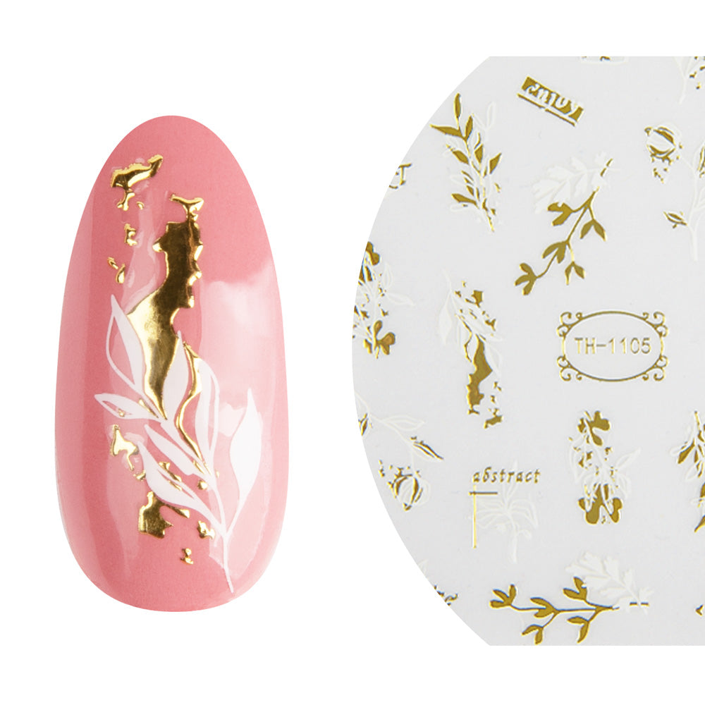 Emmi-Nail 3D Art Nail Sticker Abstract Leaves