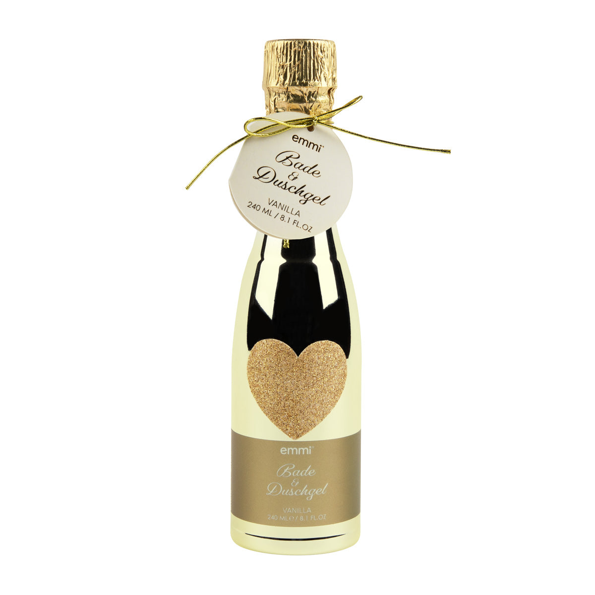 Bath &amp; Shower Gel Champagne Shower gold 240ml *Heart* 