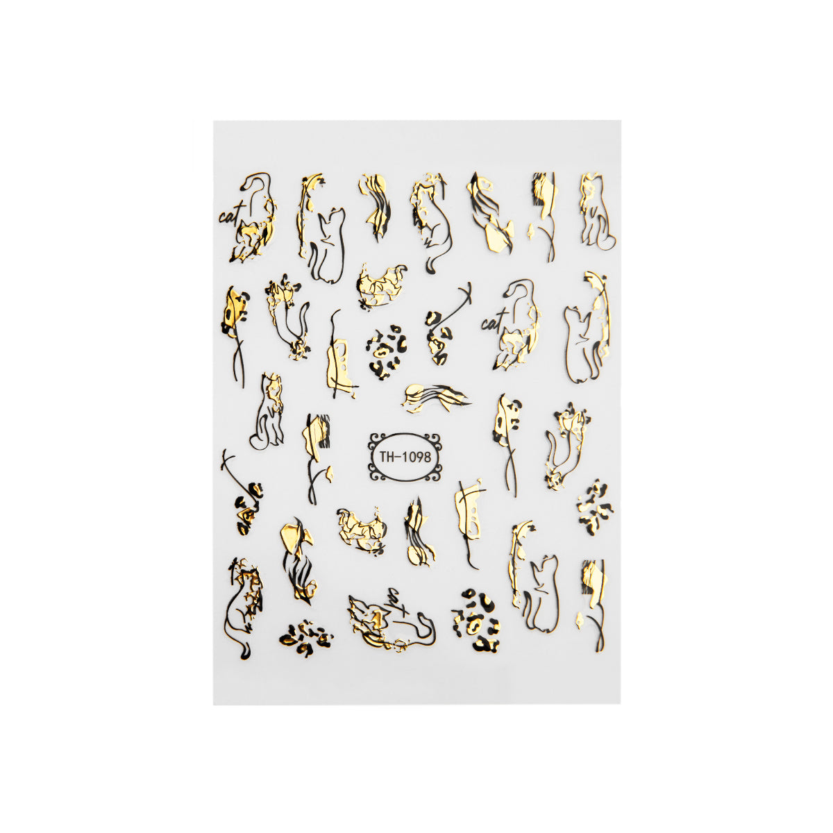 Emmi-Nail 3D Art Nail Sticker Abstract Cats
