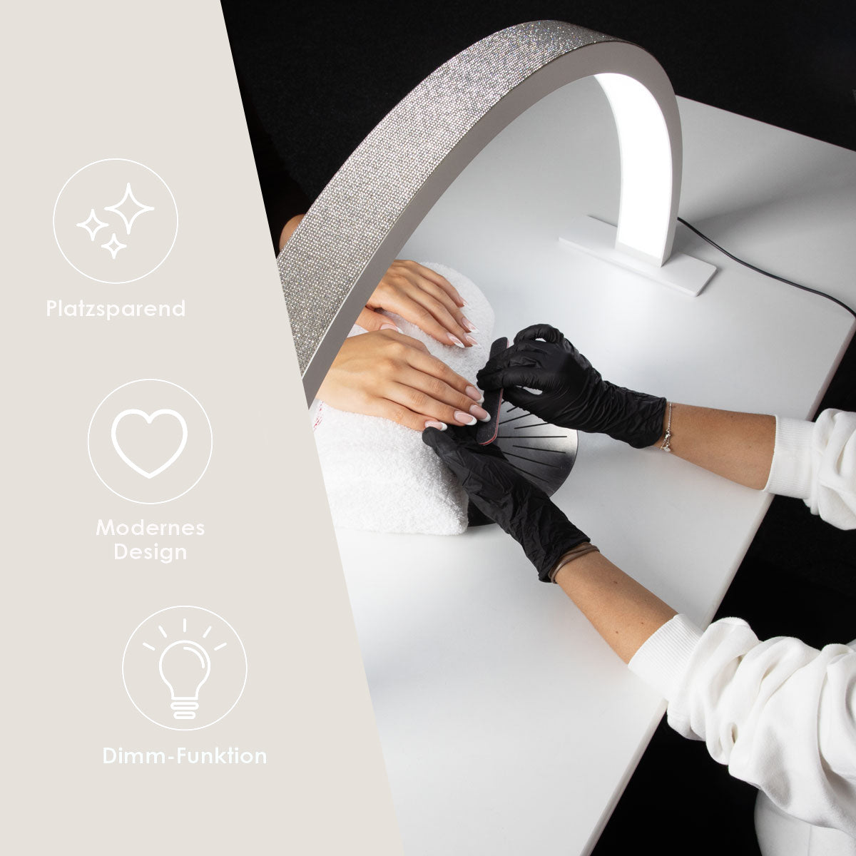 Lampe de travail LED Emmi-Nail Rainbow Glitter 
