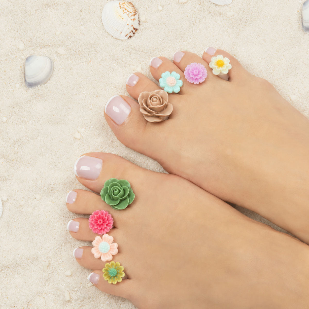 Emmi-Nail Zehentrenner / Lackierhilfe "flower"