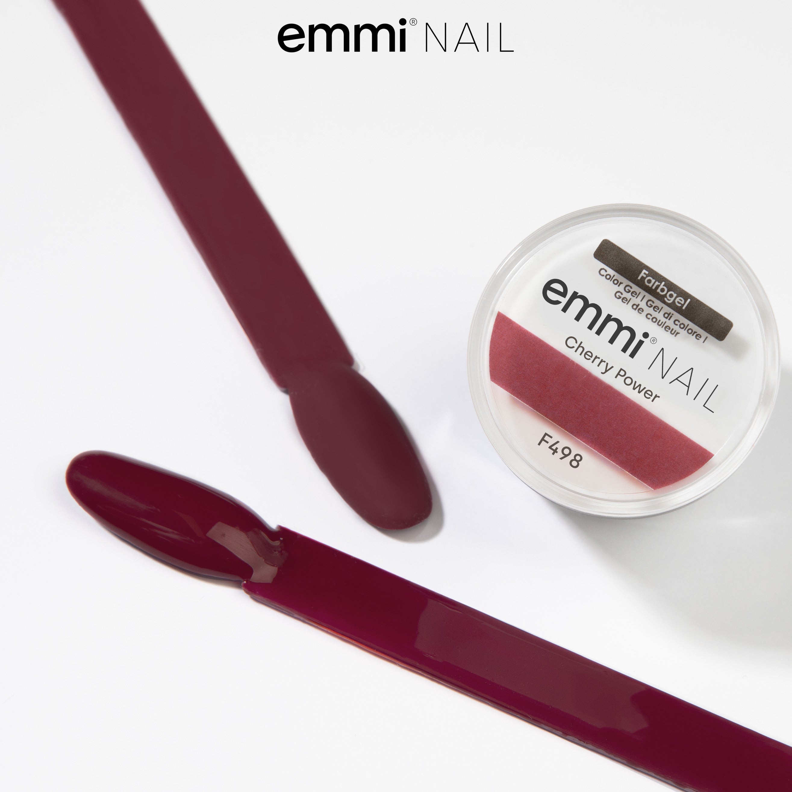 Gel de couleur pour ongles Emmi Cherry Power -F498- 