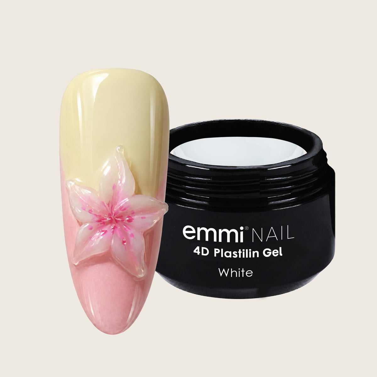 Emmi-Nail 4D Plastilin Gel White 8g -F539-