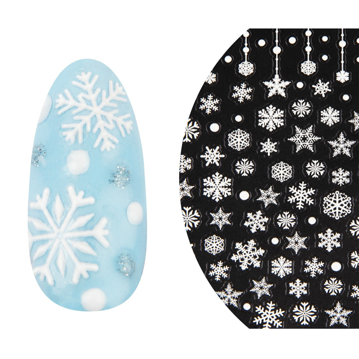 Emmi-Nail 5D Art Nail Sticker Snowflake