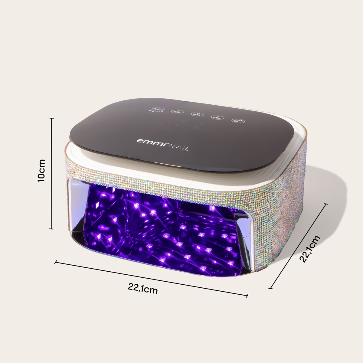 Lampe à ongles LED numérique à paillettes Emmi-Nail *Batterie* 