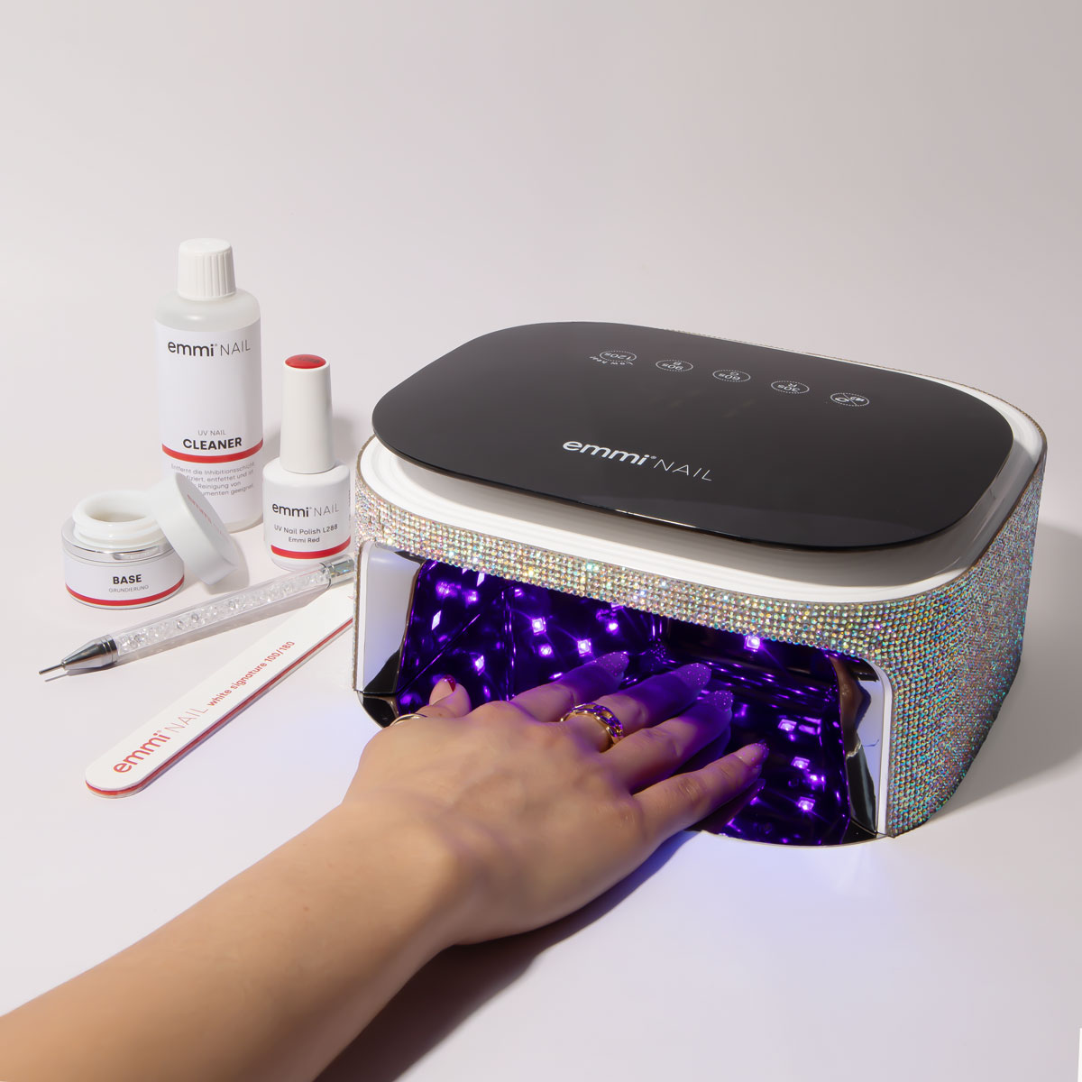 Lampe à ongles LED numérique à paillettes Emmi-Nail *Batterie* 