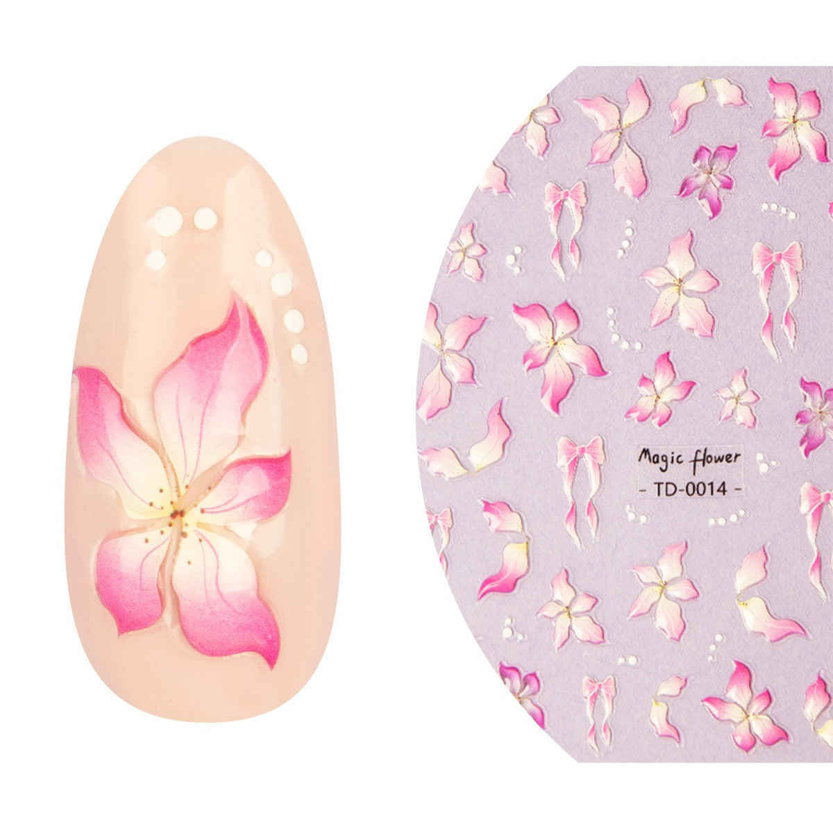 Emmi-Nail 5D Soft Gel Flower Nail Sticker 3