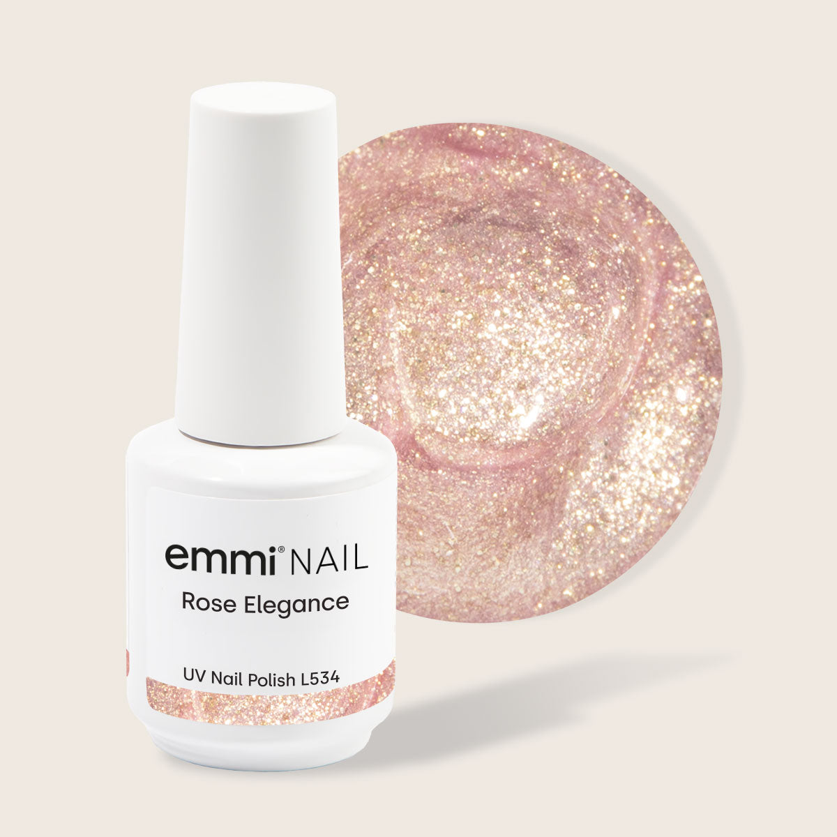 Vernis UV Shellac Rose Élégance 15 ml -L534- 
