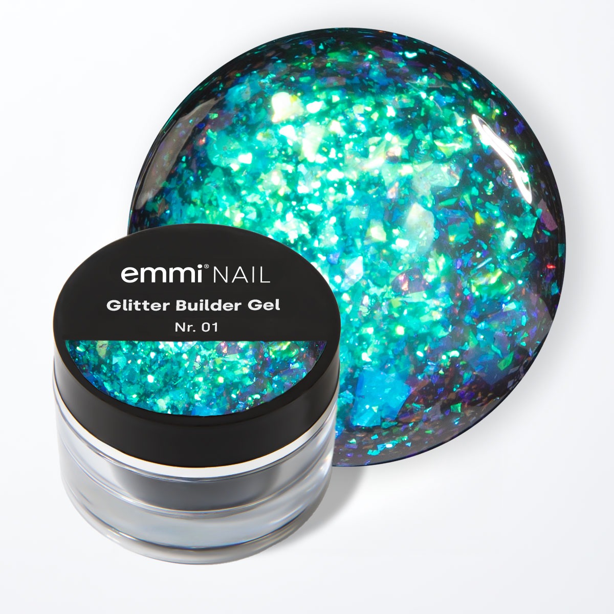 Emmi-Nail No File Glitter Builder Gel -001- 5ml