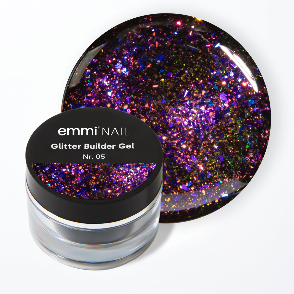 Emmi-Nail No File Glitter Builder Gel -005- 5ml