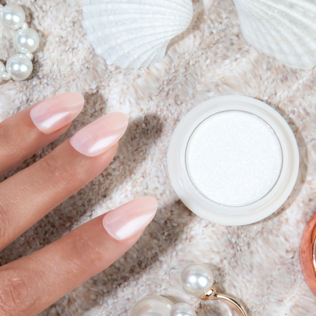Poudre effet chrome Emmi-Nail Blanc nacré 
