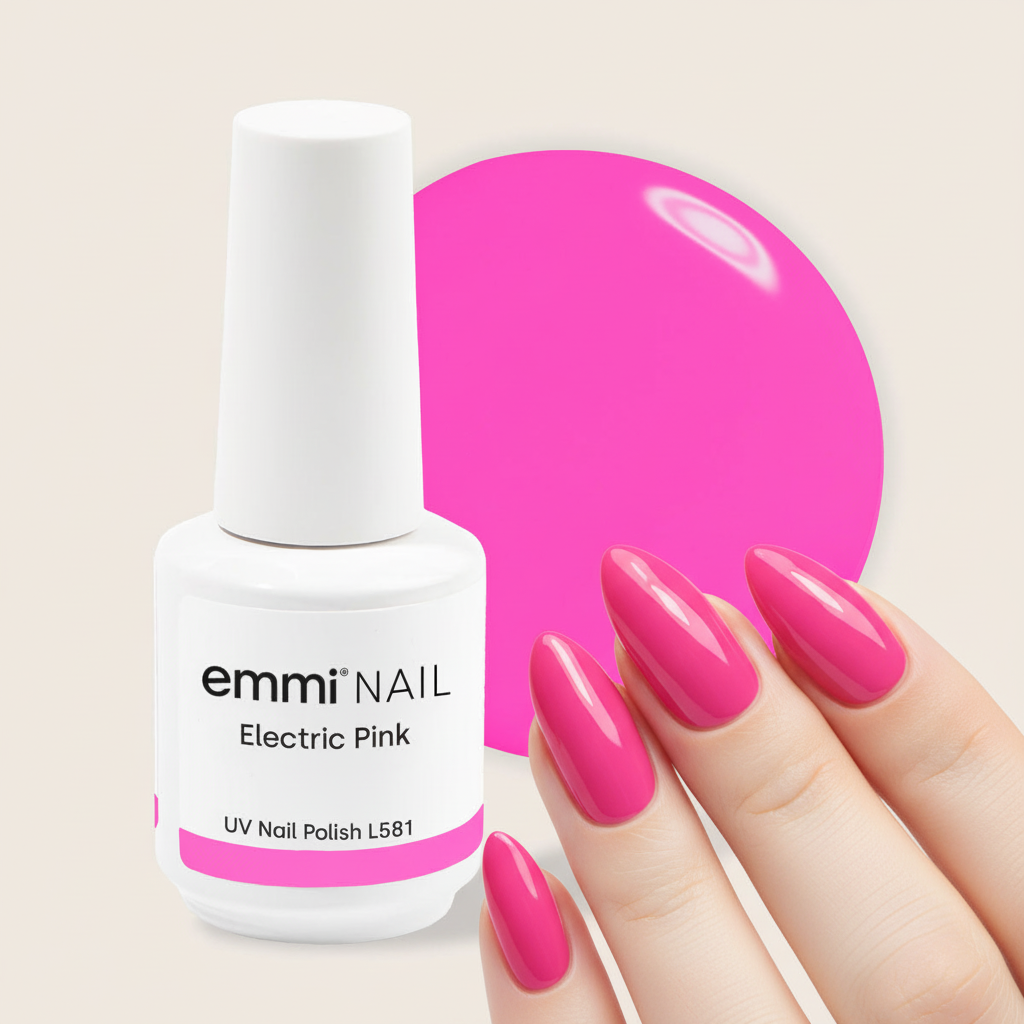 Shellac UV Polish Electric Pink 15ml -L581- 