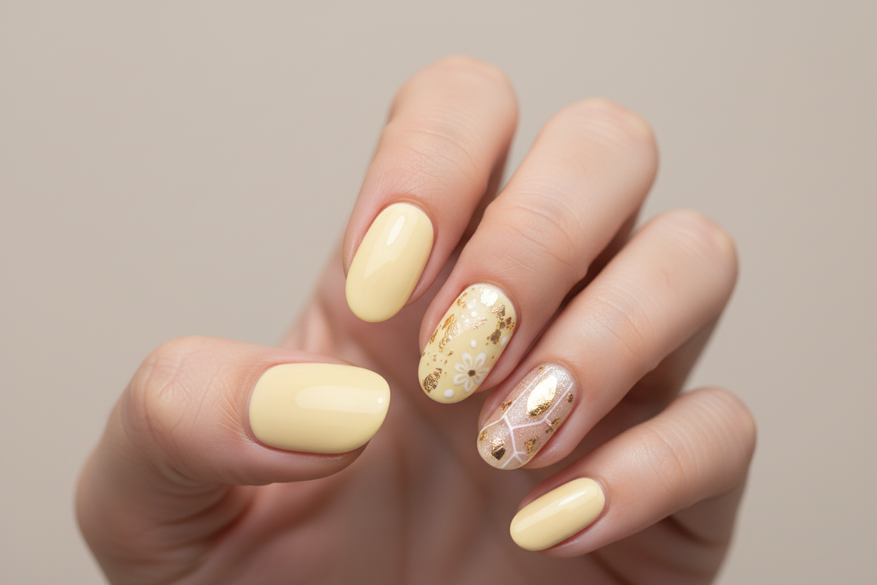 Emmi-Nail Color Gel Yellow Cream 5ml -F616-