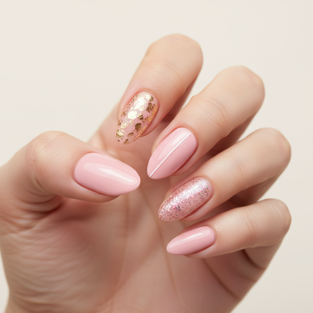 Emmi-Nail Gel de couleur Rose Macaron 5ml -F617-
