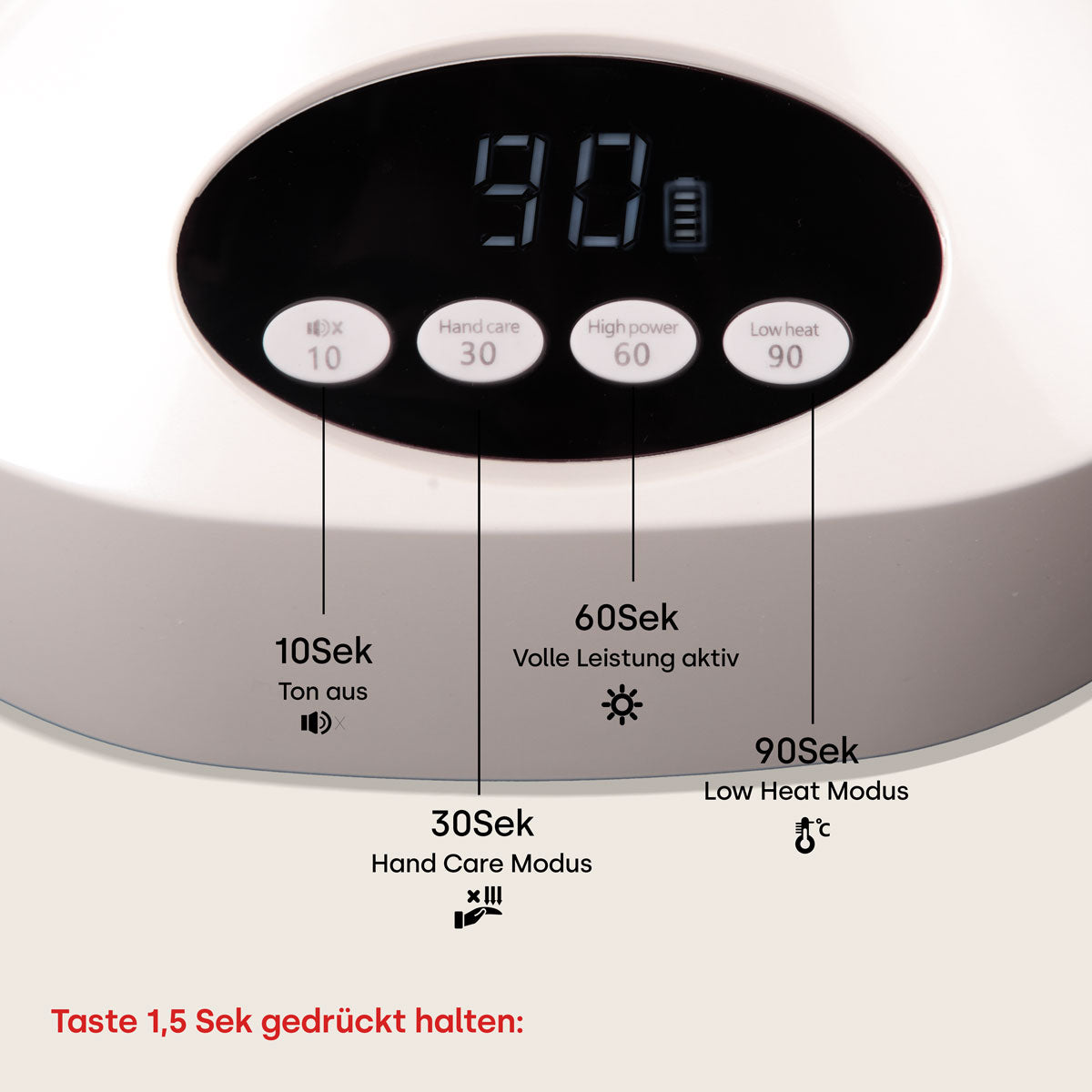 Lampe à ongles Emmi Power 68 UV/LED *blanc*