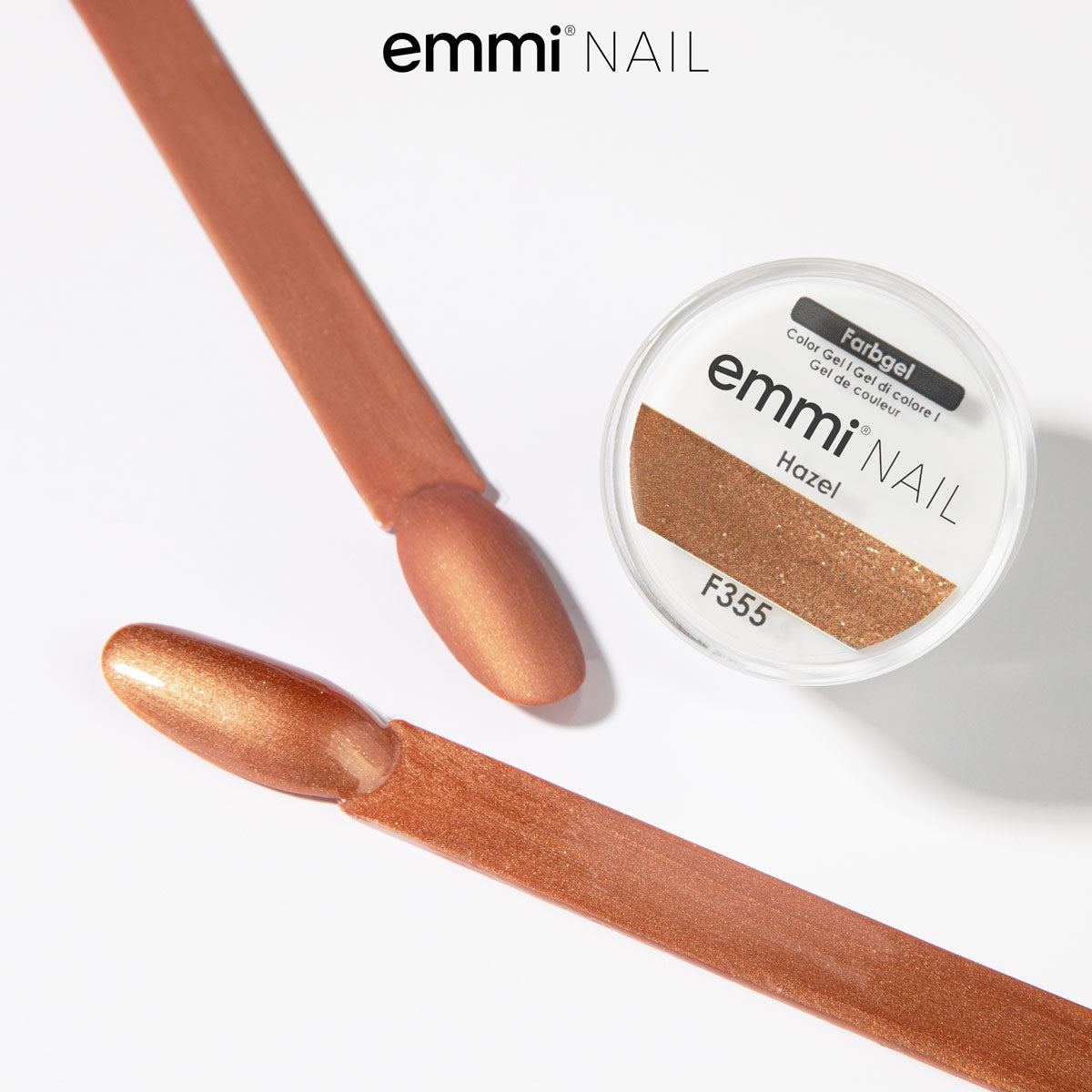 Gel de couleur pour ongles Emmi Noisette 5 ml -F355-