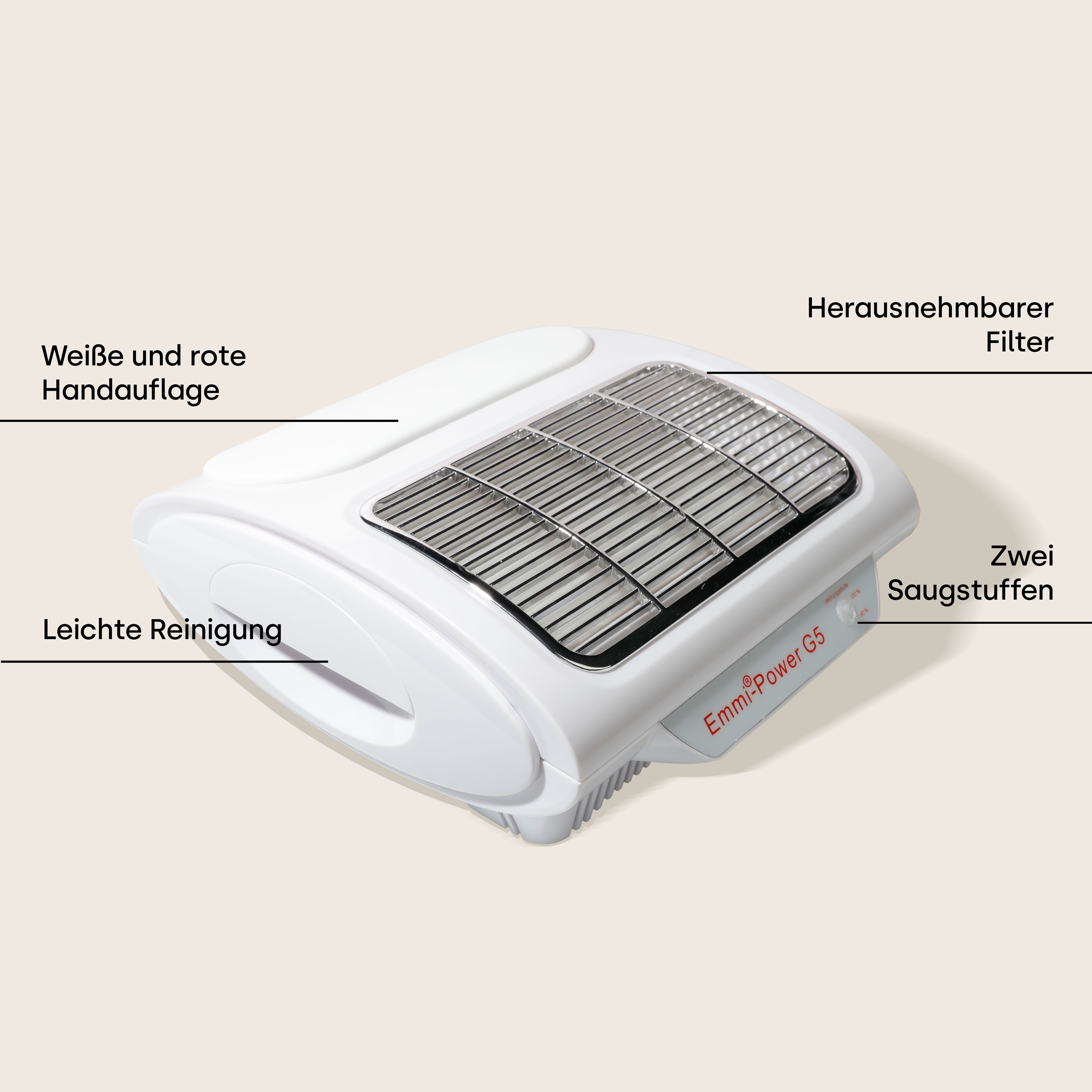 Emmi-Nail Power G5 Staubabsaugung