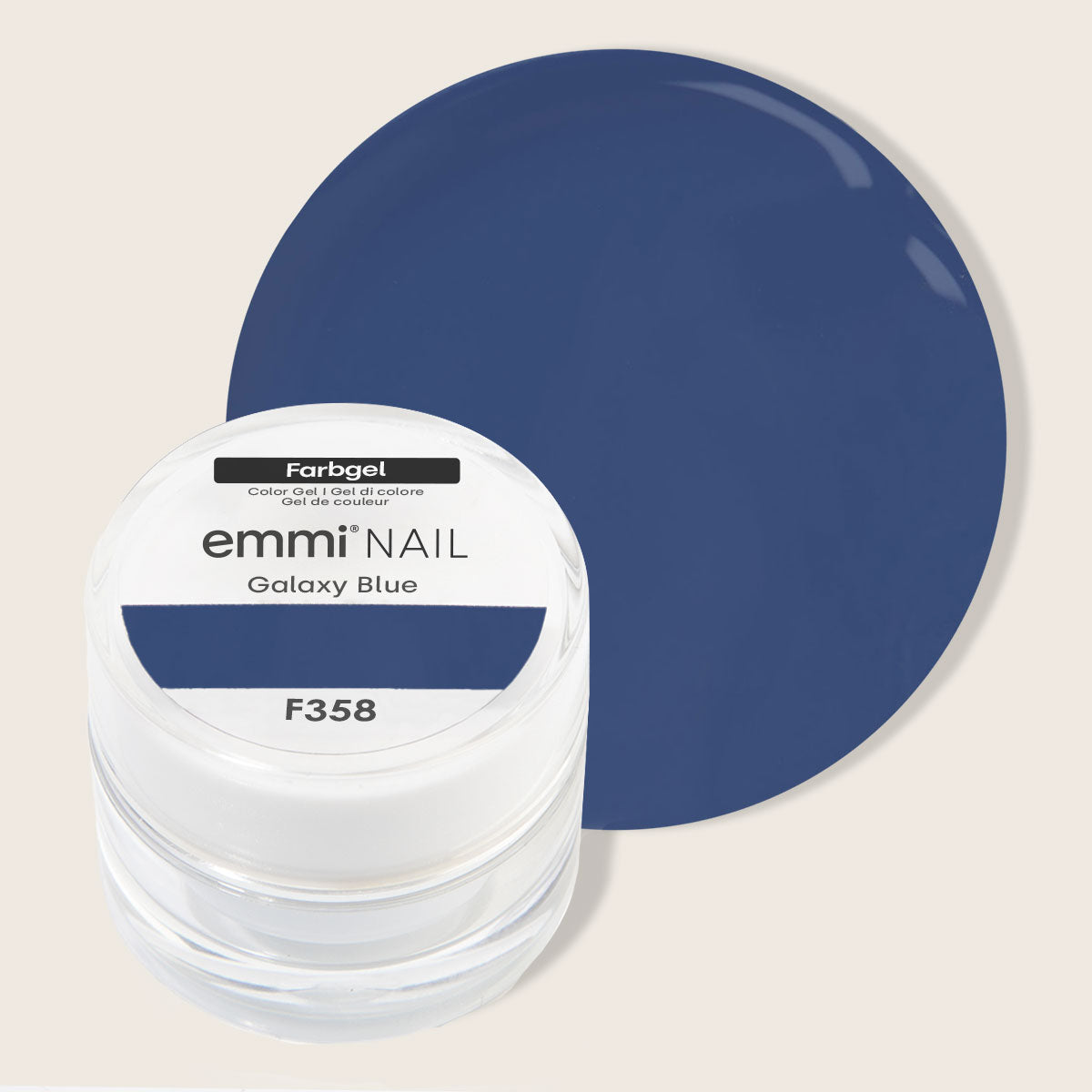Gel de couleur Emmi-Nail Bleu Galaxie 5 ml -F358-