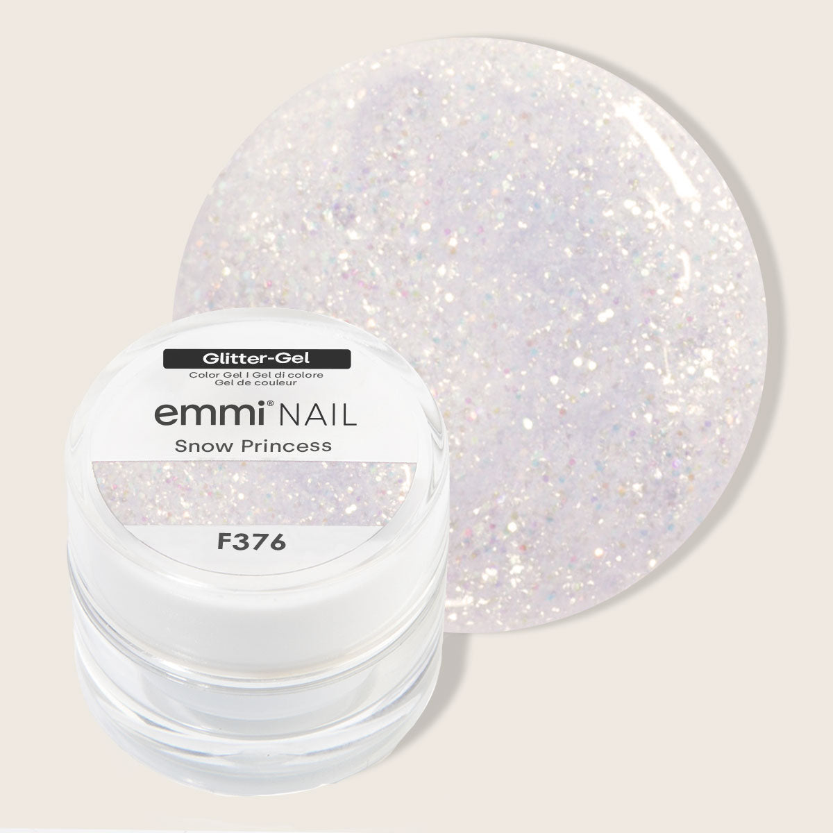 Emmi-Nail Glittergel Snow Princess 5ml -F376-