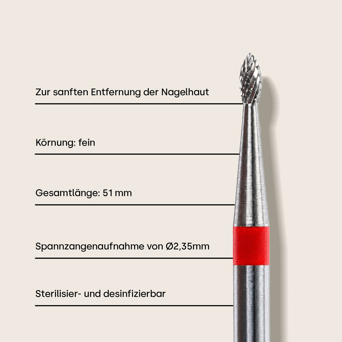 Emmi-Nail Embout pour cuticules Flame *fin*
