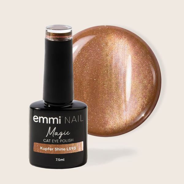Shellac UV/LED-Lack Magic Cat Eye Kupfer Shine -L593-