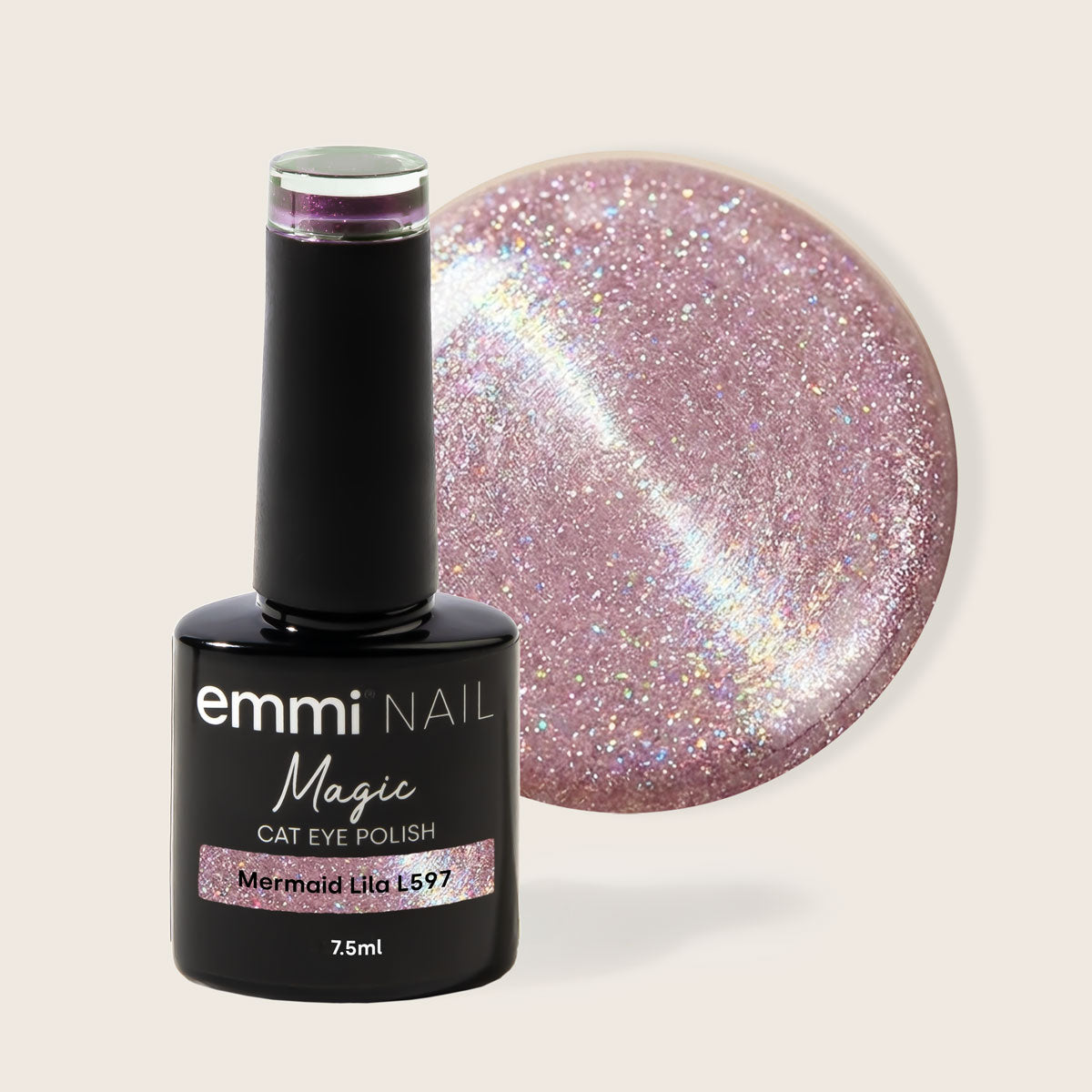 Shellac UV/LED-Lack Magic Cat Eye Mermaid Lila -L597-
