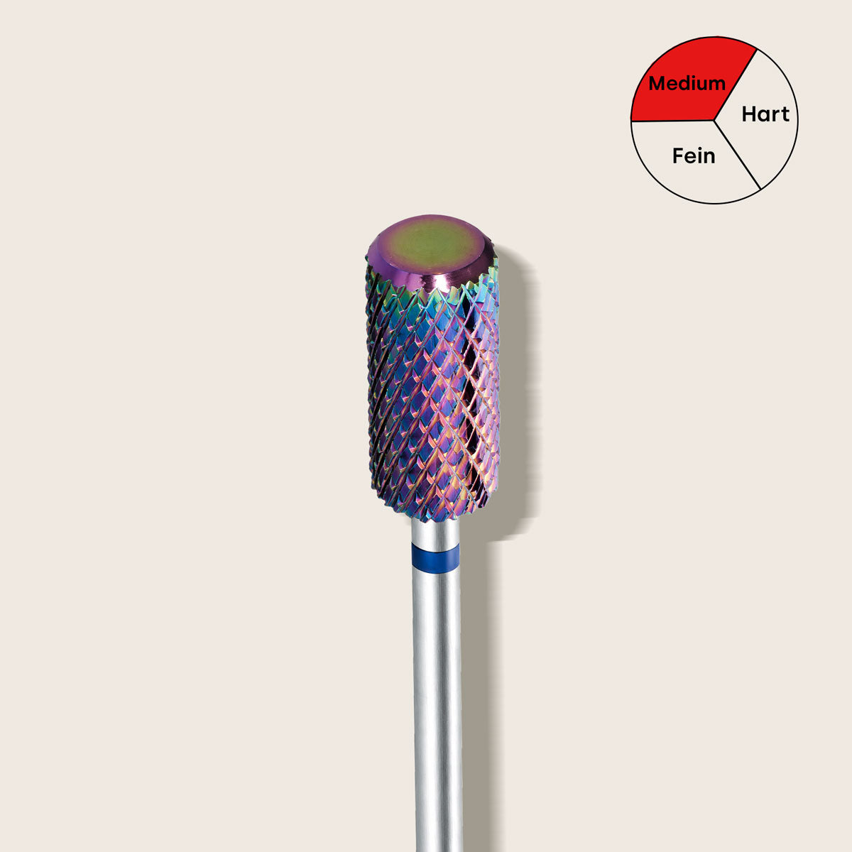 Emmi-Nail Embout en carbure de tungstène cylindrique grain moyen