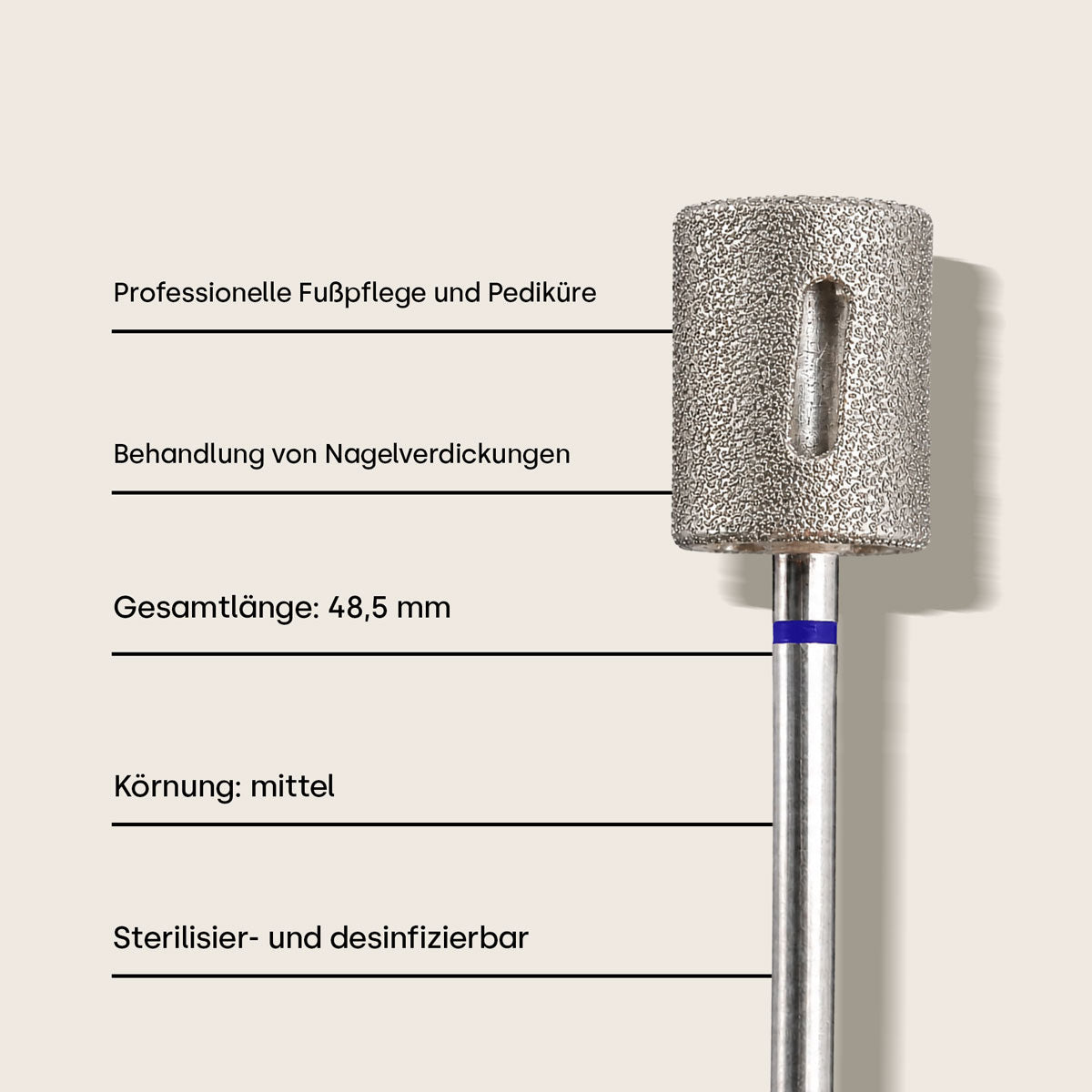 Emmi-Nail Hornhaut-Schleifer, mittel