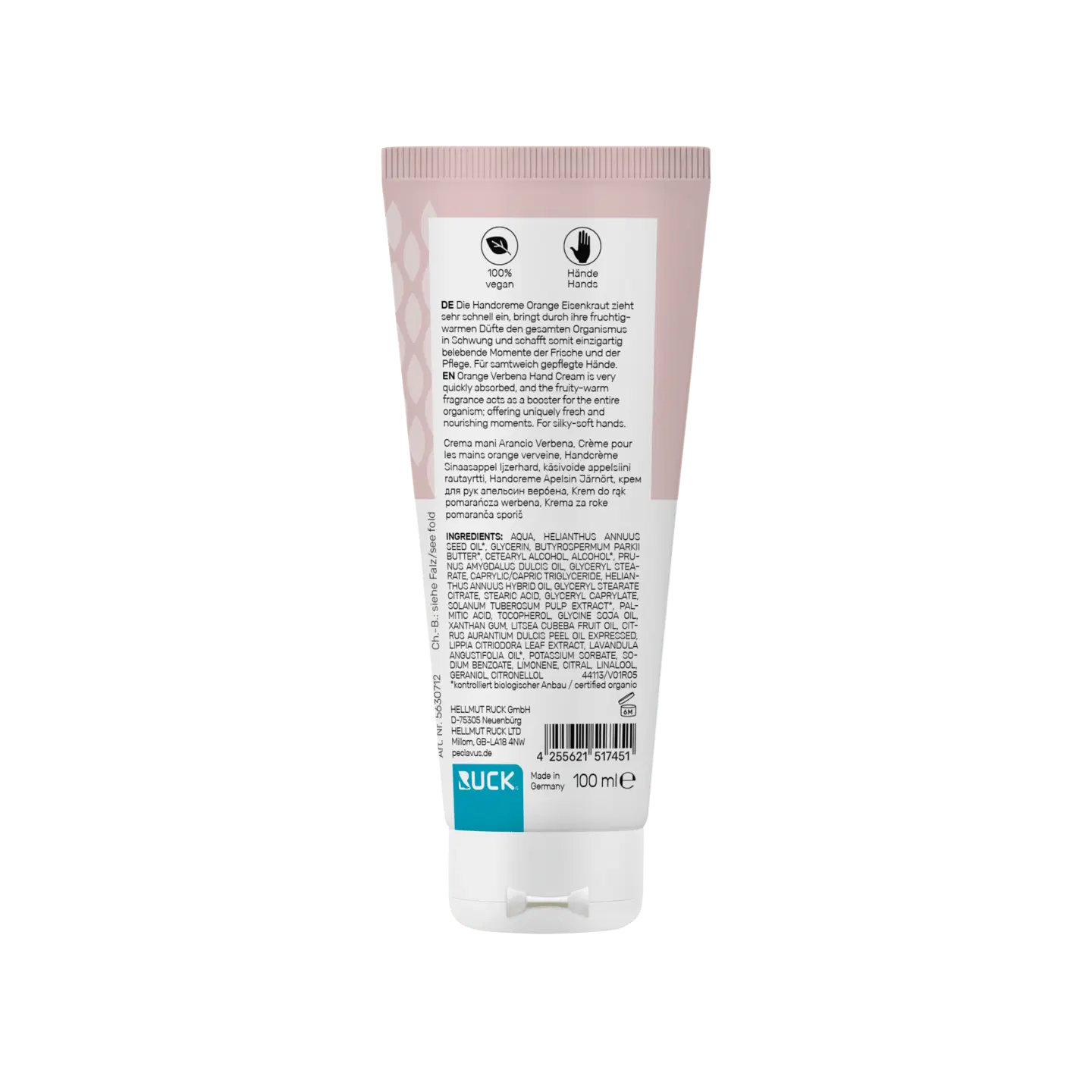RUCK peclavus Hand Cream Orange Verbena